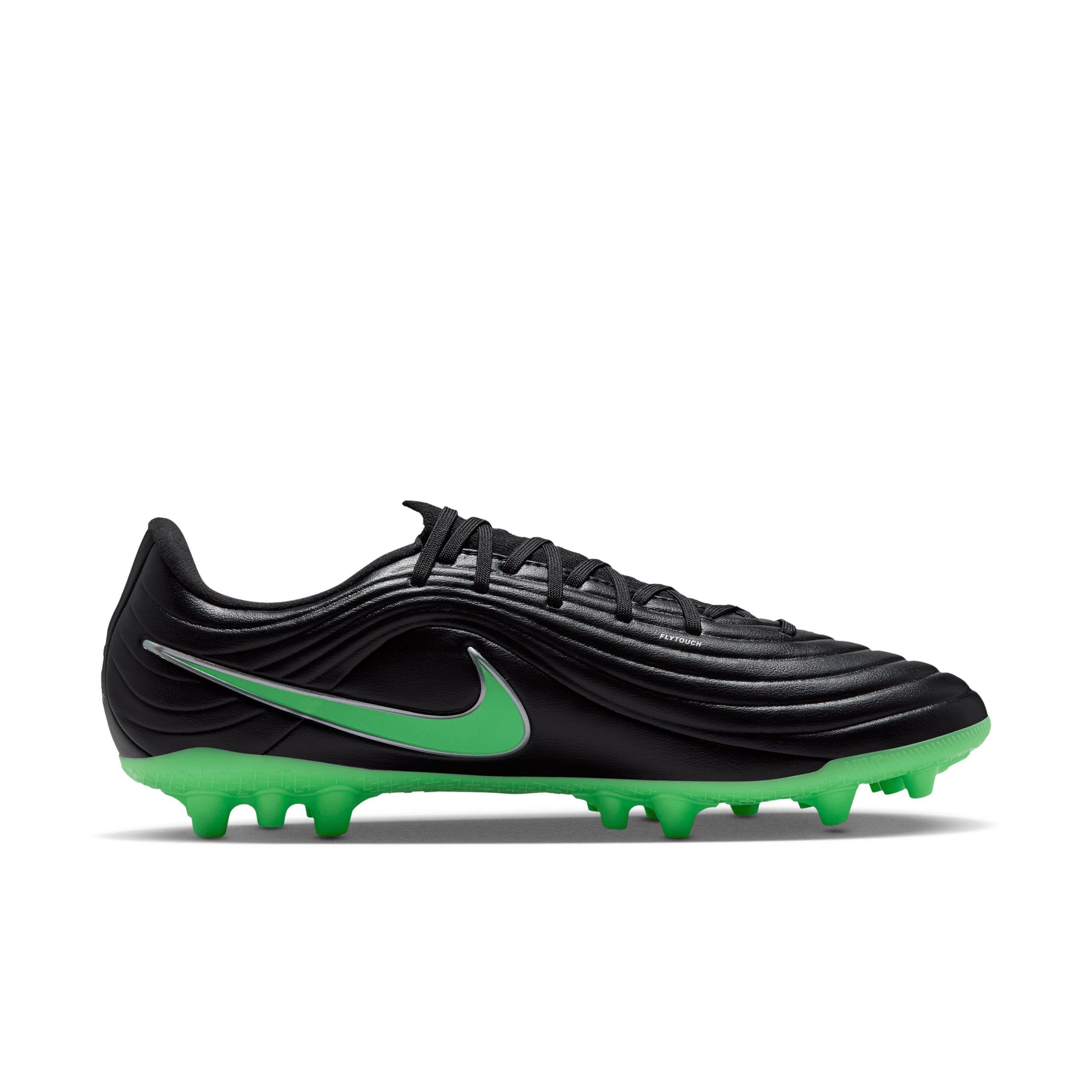 Nike Tiempo Maestro Academy AG "Black/Black/Illusion Green" Men's Soccer Cleat - BLACK/BLACK/GREEN